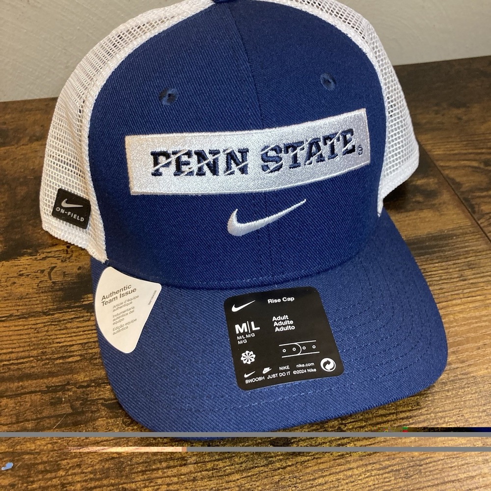 Nike Penn State Nittany Lions Rise Dri-Fit Snap Back Cap M/L Adult  Hat‎ - NEW